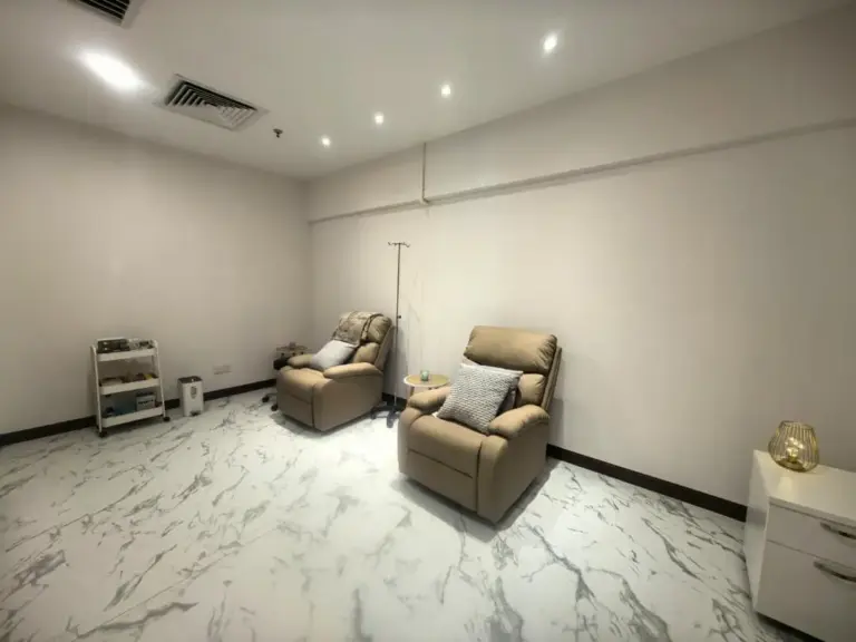 IV infusion room at RenewLife Healthcare, Petaling Jaya